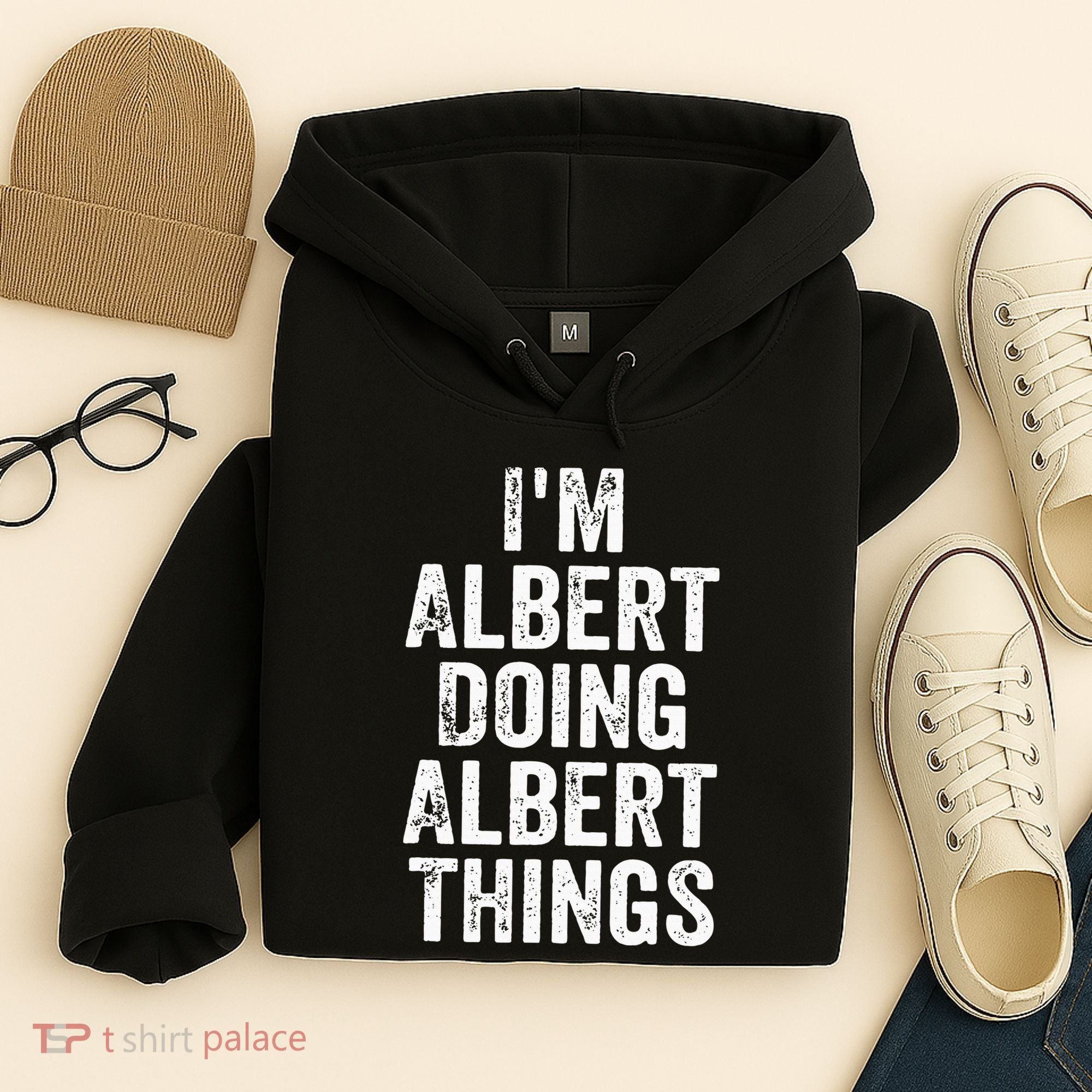 IM Albert Doing Albert Things Personalized First Name Hoodie