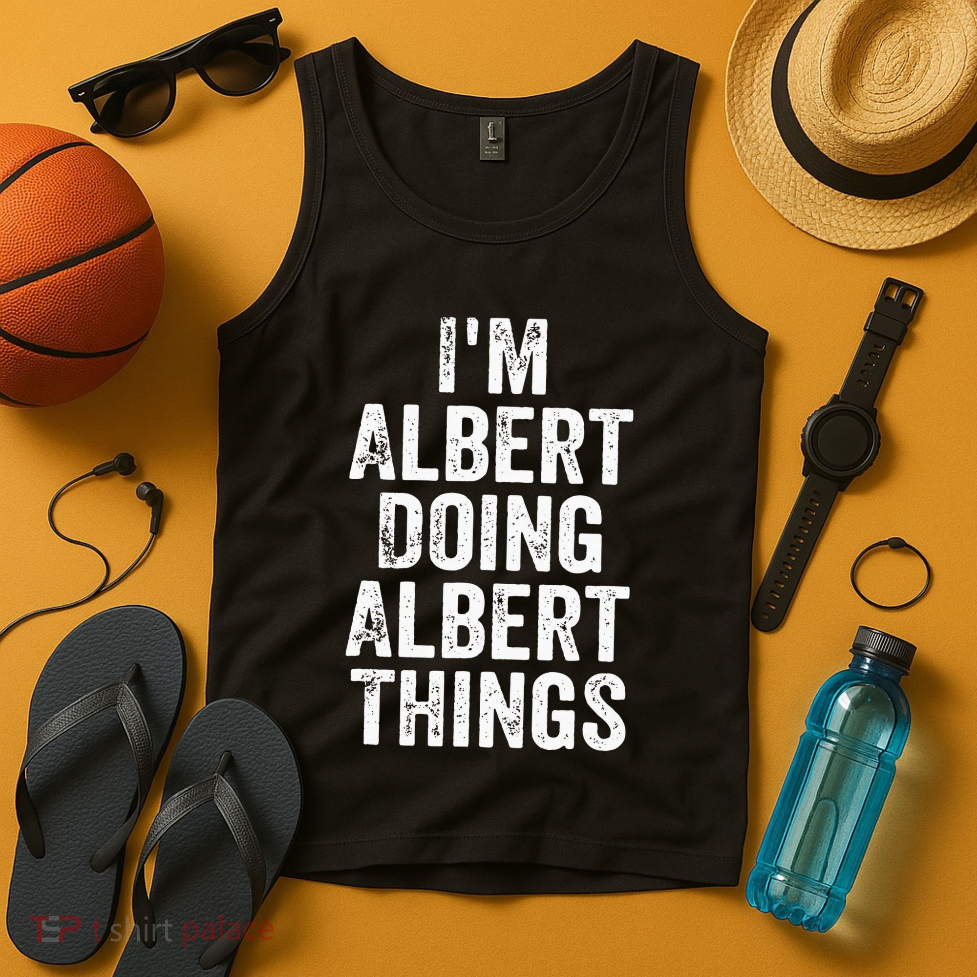 IM Albert Doing Albert Things Personalized First Name Tank Top