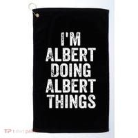 IM Albert Doing Albert Things Personalized First Name Golf Towel thumb 0