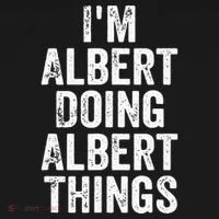 IM Albert Doing Albert Things Personalized First Name Women's Long Sleeve Shirt thumb 2