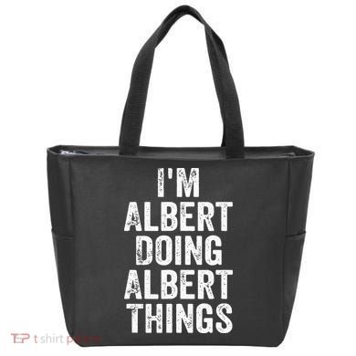 IM Albert Doing Albert Things Personalized First Name Tote Bag