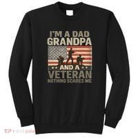 I'm A Dad, Grandpa, and a Veteran – Nothing Scares Me Sweatshirt thumb 0