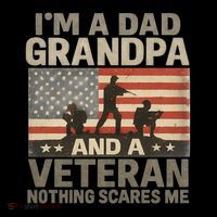I'm A Dad, Grandpa, and a Veteran – Nothing Scares Me Coffee Mug thumb 5