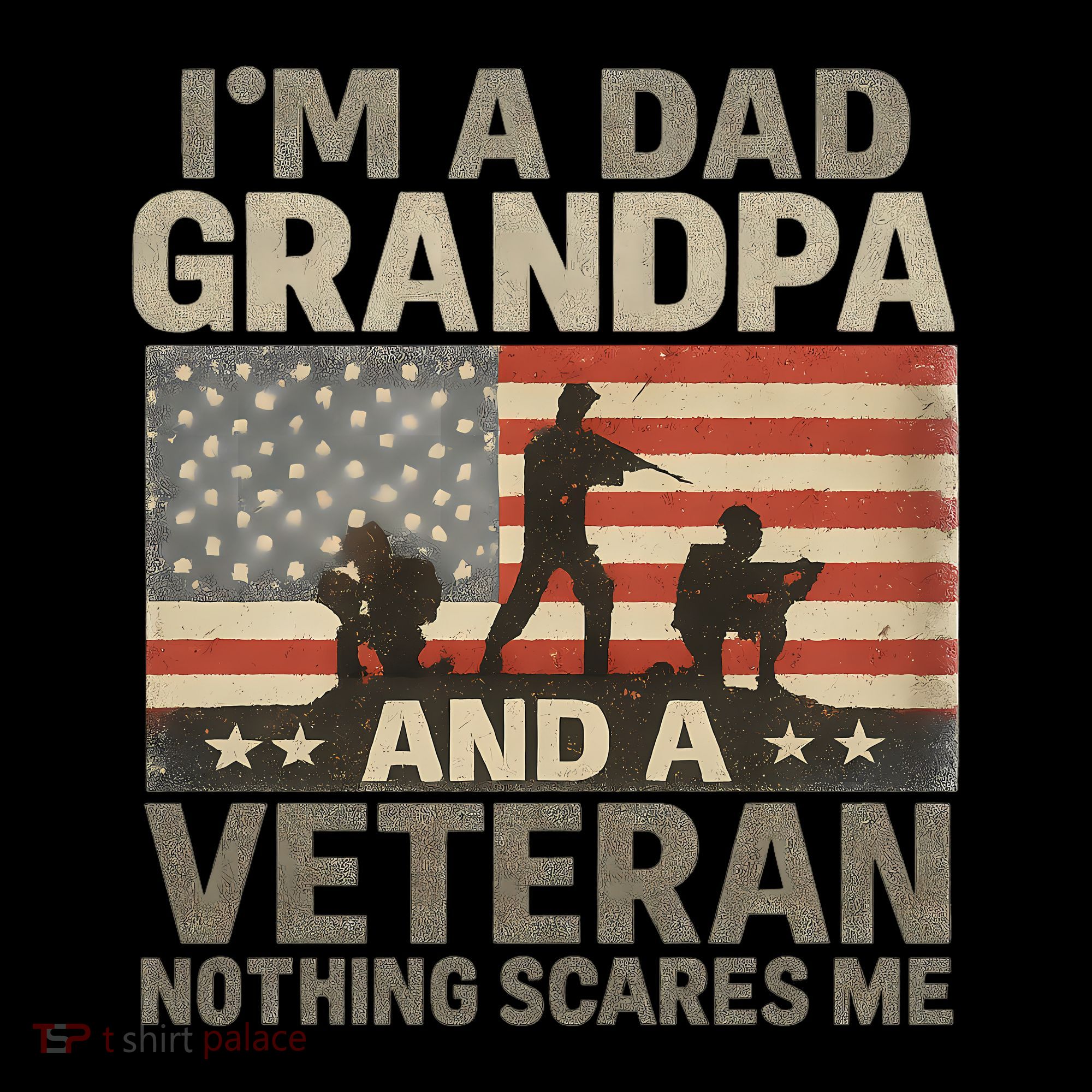 I'm A Dad, Grandpa, and a Veteran – Nothing Scares Me Coffee Mug