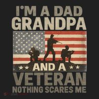 I'm A Dad, Grandpa, and a Veteran – Nothing Scares Me Tumbler thumb 3