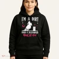 I'm a dirt and a diamond Horse Barrel Racing Barrel Racer Hoodie thumb 5