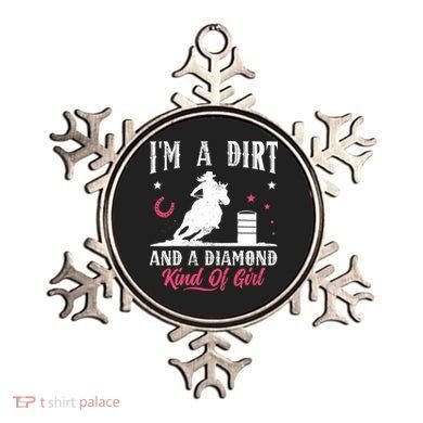 I'm a dirt and a diamond Horse Barrel Racing Barrel Racer Ornament