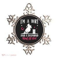 I'm a dirt and a diamond Horse Barrel Racing Barrel Racer Ornament thumb 0