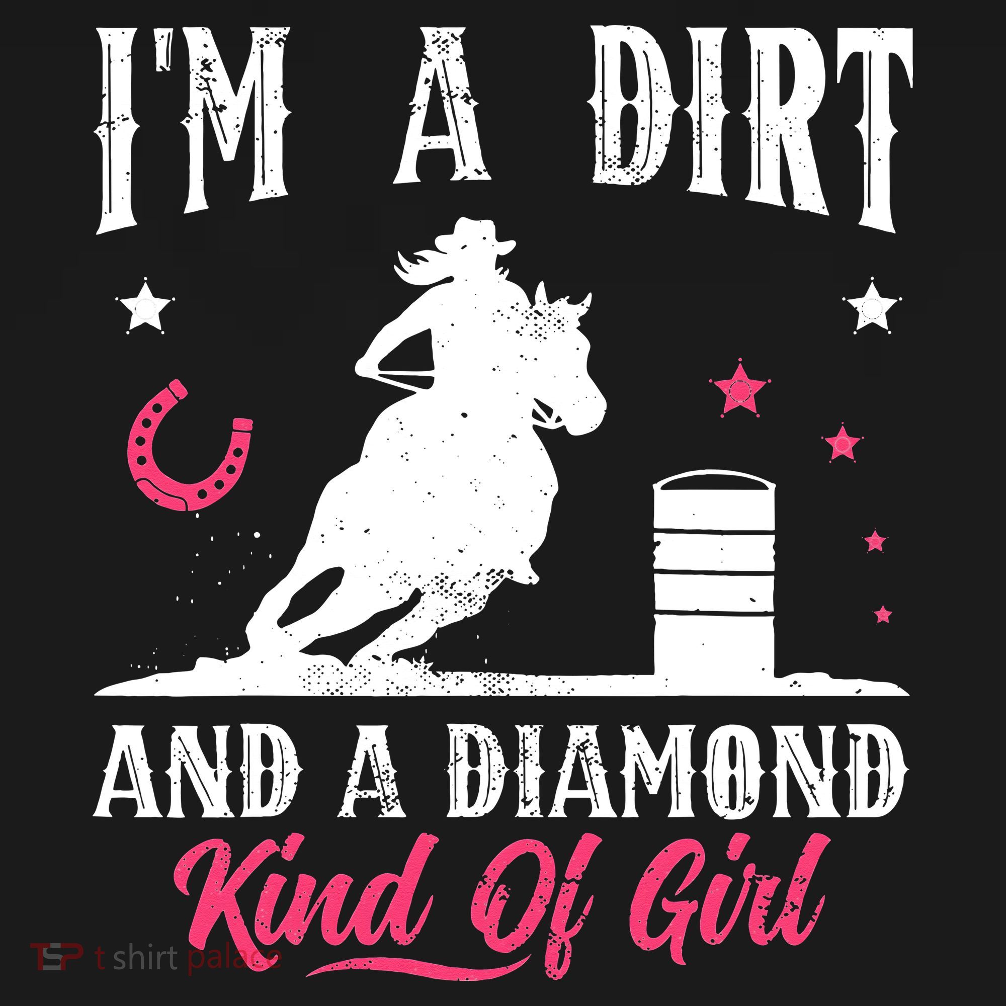 I'm a dirt and a diamond Horse Barrel Racing Barrel Racer Women's Tank Top