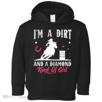 I'm a dirt and a diamond Horse Barrel Racing Barrel Racer Toddler Hoodie thumb 0