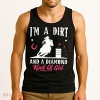 I'm a dirt and a diamond Horse Barrel Racing Barrel Racer Tank Top thumb 3