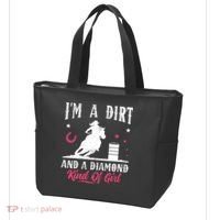 I'm a dirt and a diamond Horse Barrel Racing Barrel Racer Tote Bag thumb 3