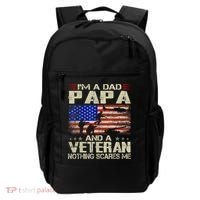 I'm A Dad Papa And Veteran Father's Day Retro Backpack thumb 0