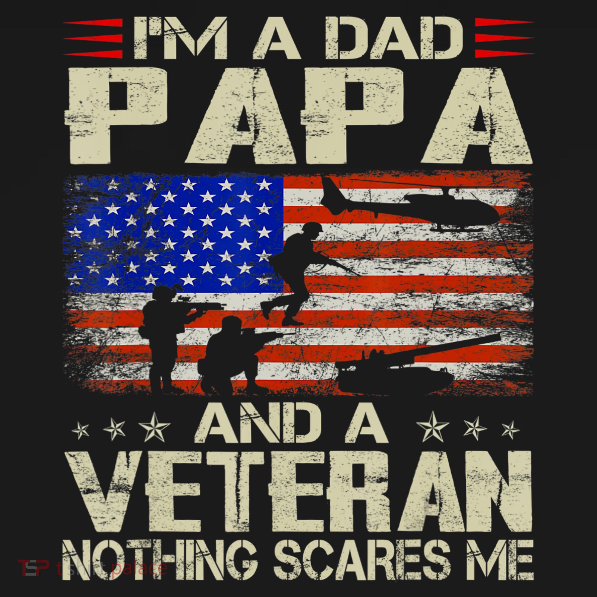 I'm A Dad Papa And Veteran Father's Day Retro Women's Hoodie
