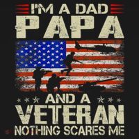 I'm A Dad Papa And Veteran Father's Day Retro Tank Top thumb 6