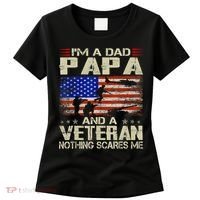 I'm A Dad Papa And Veteran Father's Day Retro Women's T-Shirt thumb 0