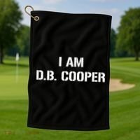 I Am D. B. Cooper Golf Towel thumb 1