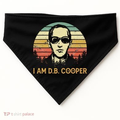 I Am Db Cooper Skydiving Funny Skydiver D.B. Cooper USA-Made Doggie Bandana