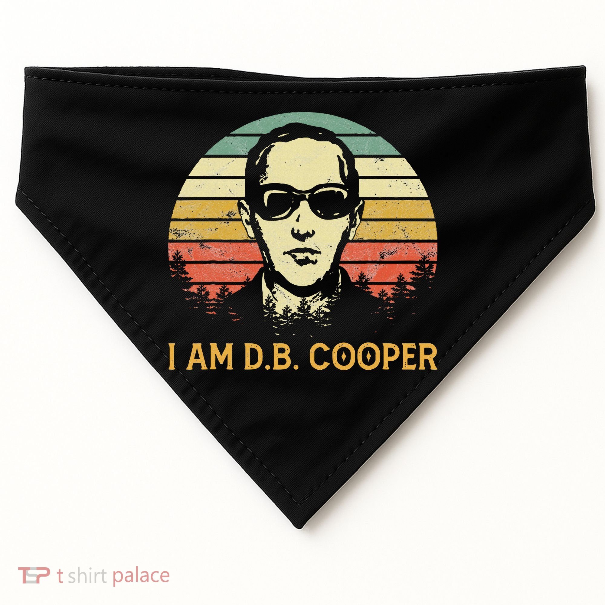 I Am Db Cooper Skydiving Funny Skydiver D.B. Cooper USA-Made Doggie Bandana
