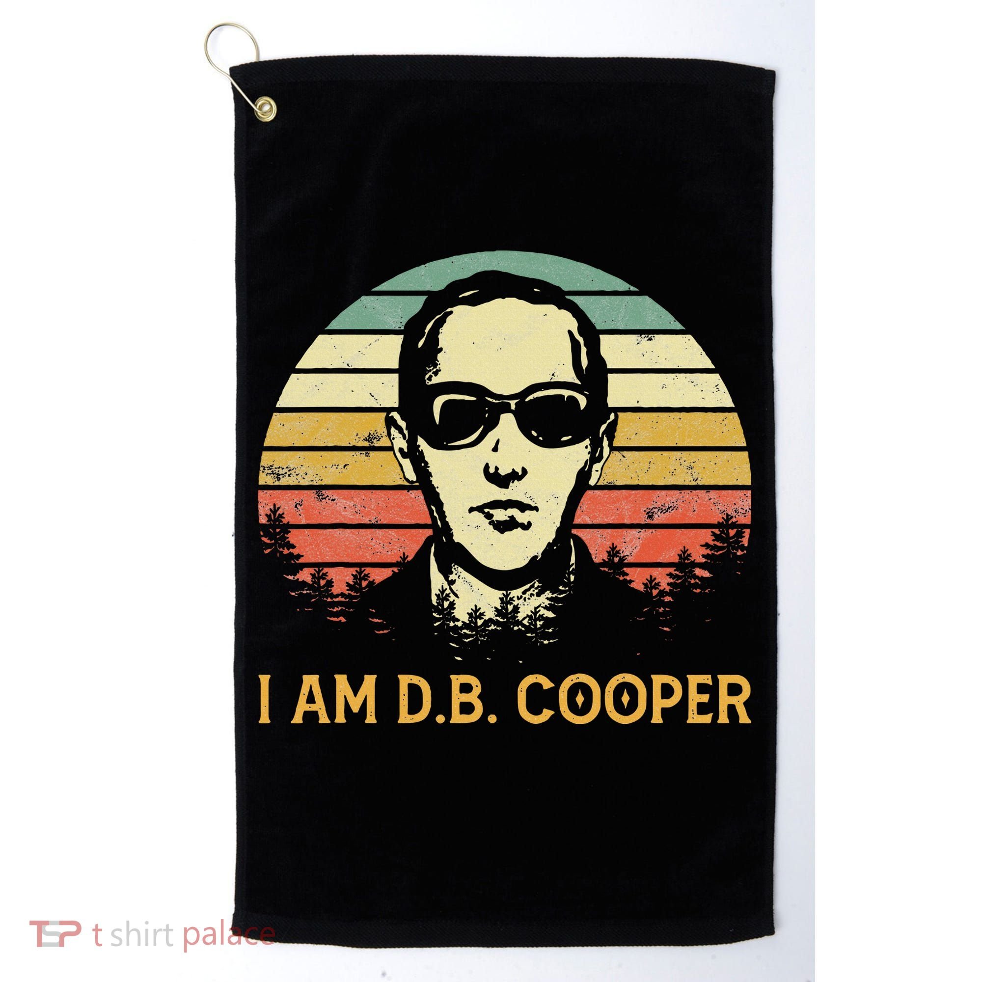 I Am Db Cooper Skydiving Funny Skydiver D.B. Cooper Golf Towel