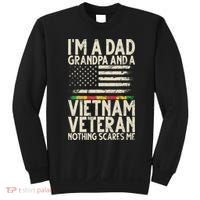 I'm A Dad Grandpa And A Vietnam Veteran Nothing Scares Me Sweatshirt thumb 0