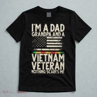 I'm A Dad Grandpa And A Vietnam Veteran Nothing Scares Me T-Shirt thumb 5