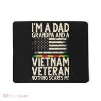 I'm A Dad Grandpa And A Vietnam Veteran Nothing Scares Me Mousepad thumb 0