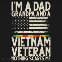 I'm A Dad Grandpa And A Vietnam Veteran Nothing Scares Me Mousepad thumb 1