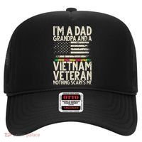 I'm A Dad Grandpa And A Vietnam Veteran Nothing Scares Me Hat thumb 0