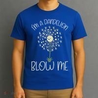 Im A Dandelion Blow Me Lazy Halloween Costume Funny Humor Gift T-Shirt thumb 3