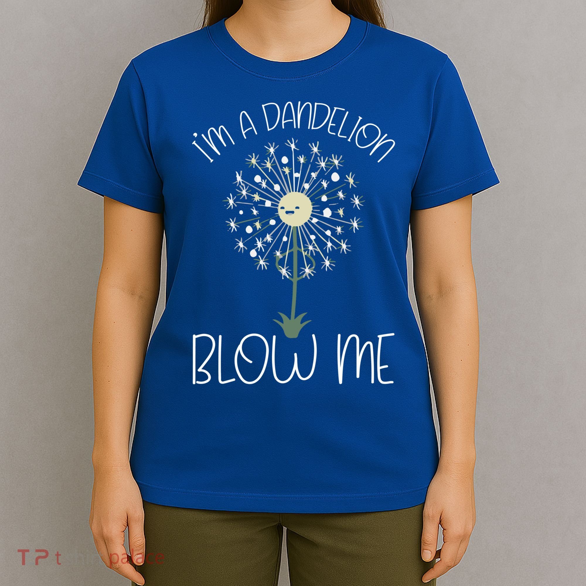 Im A Dandelion Blow Me Lazy Halloween Costume Funny Humor Gift T-Shirt