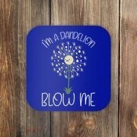 Im A Dandelion Blow Me Lazy Halloween Costume Funny Humor Gift Coaster thumb 0