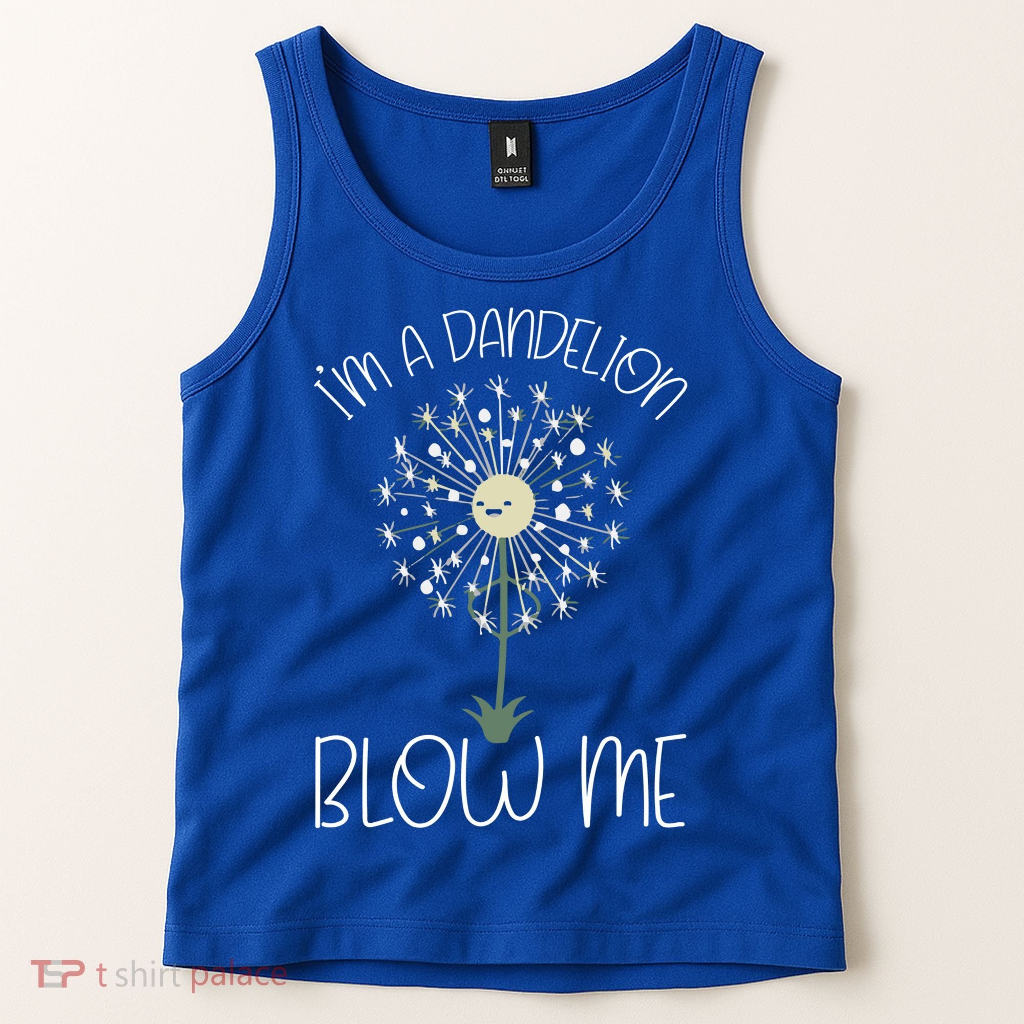 Im A Dandelion Blow Me Lazy Halloween Costume Funny Humor Gift Tank Top
