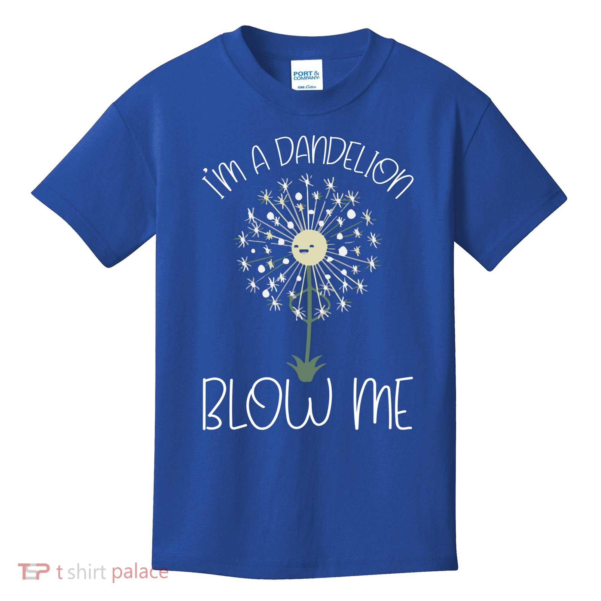 Im A Dandelion Blow Me Lazy Halloween Costume Funny Humor Gift Kids T-Shirt