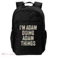 I'M ADAM DOING ADAM THINGS Funny Father's Day Dad Husband Backpack thumb 0
