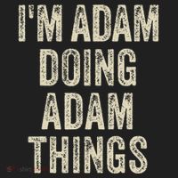 I'M ADAM DOING ADAM THINGS Funny Father's Day Dad Husband Hat thumb 2