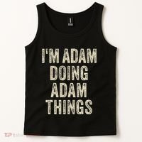 I'M ADAM DOING ADAM THINGS Funny Father's Day Dad Husband Tank Top thumb 2