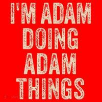 I'M ADAM DOING ADAM THINGS Funny Father's Day Dad Husband Santa Hat thumb 1