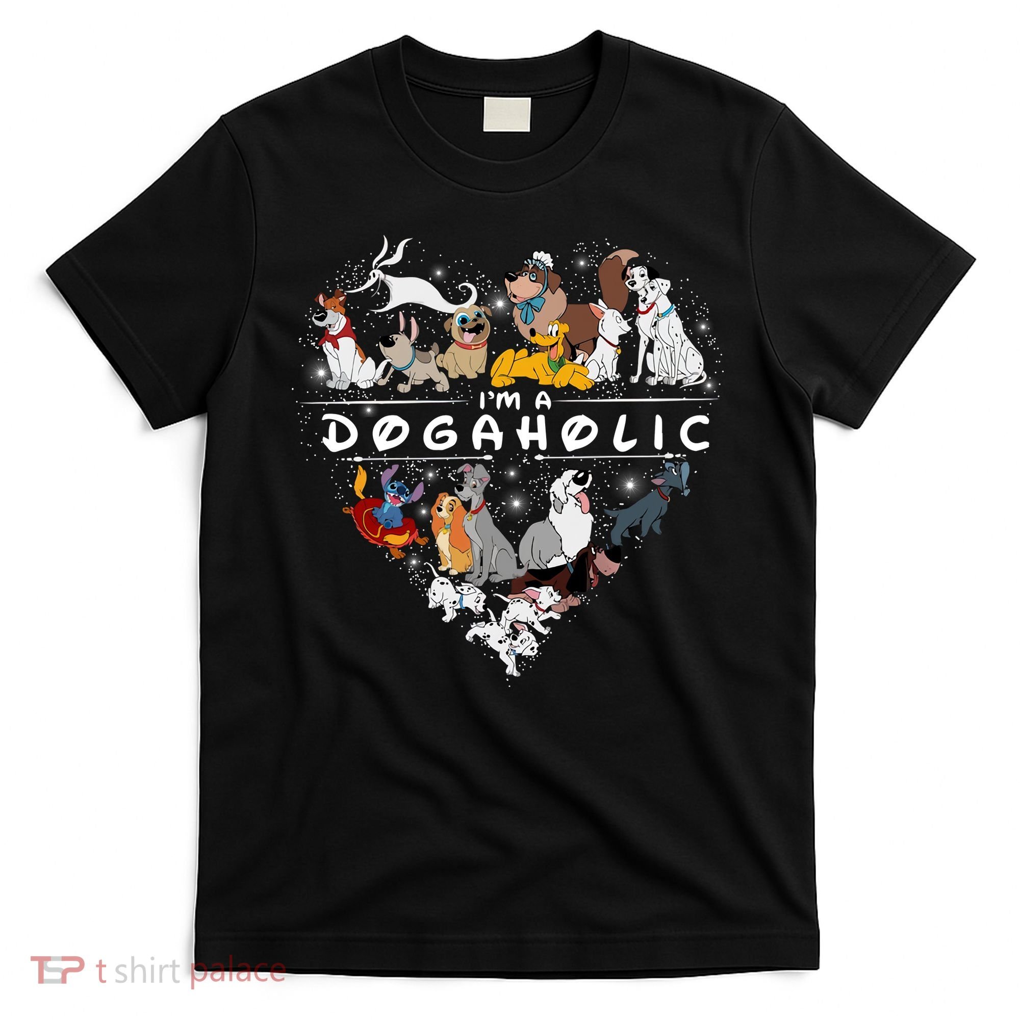 I'm A Dogaholic Dog Lover Heart Funny Trending T-Shirt