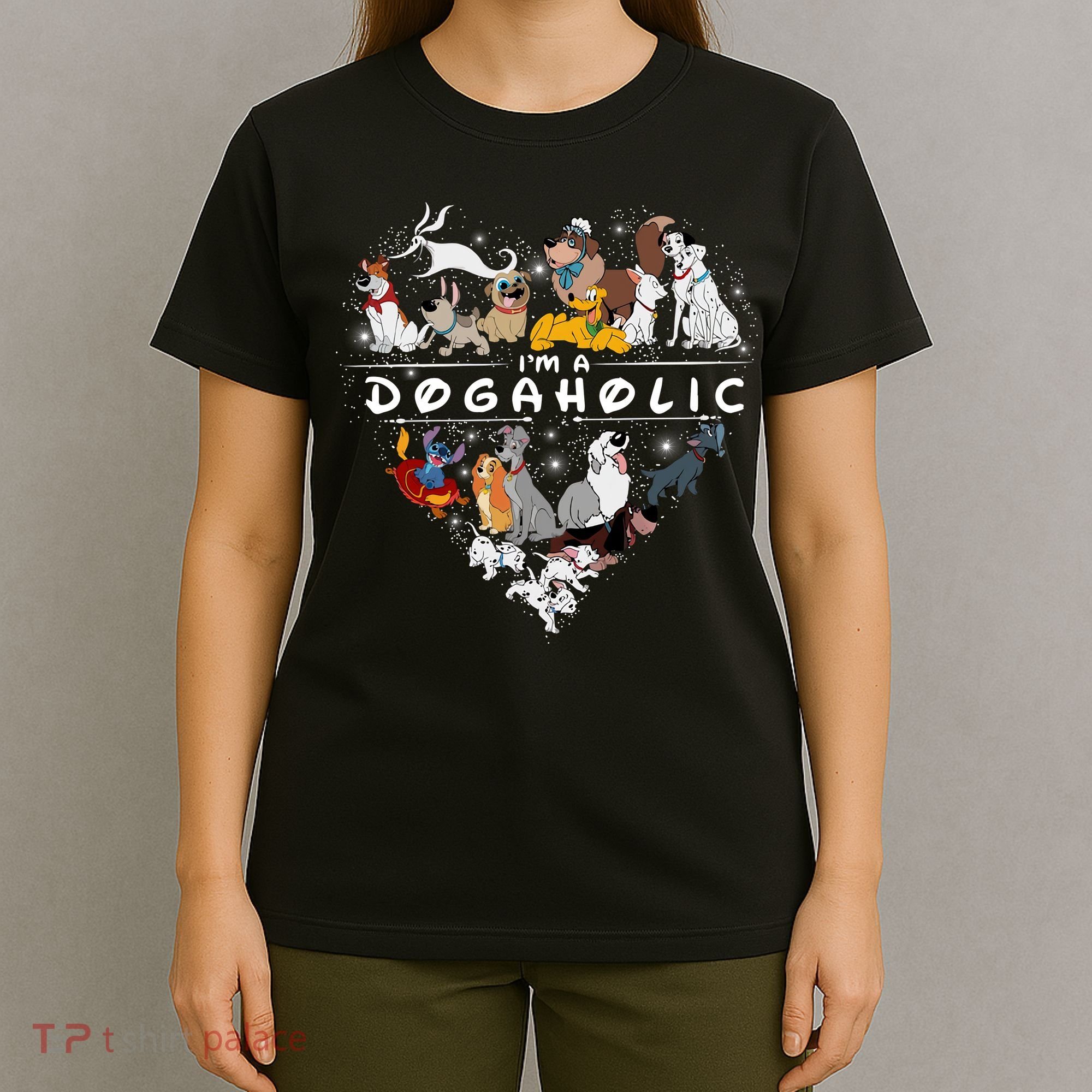I'm A Dogaholic Dog Lover Heart Funny Trending T-Shirt