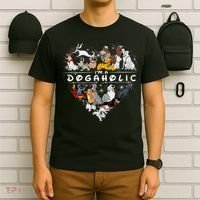 I'm A Dogaholic Dog Lover Heart Funny Trending T-Shirt thumb 6