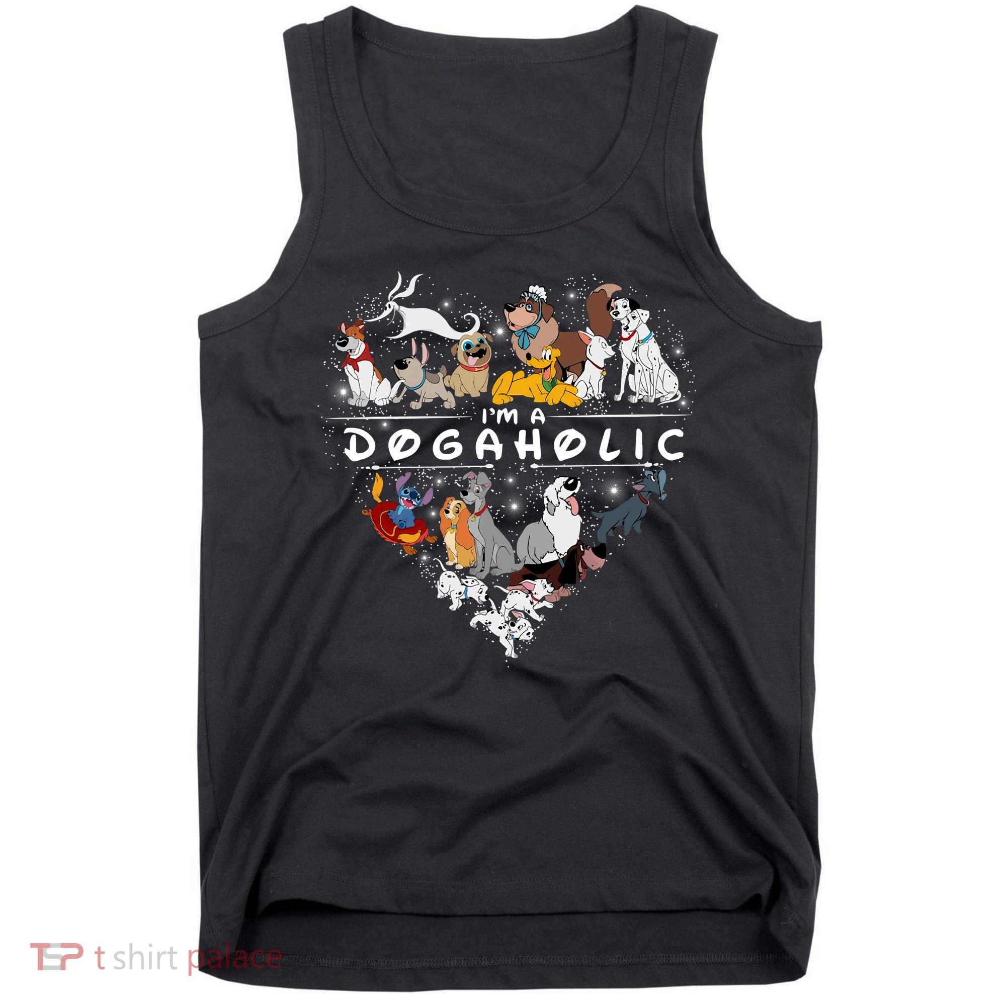 I'm A Dogaholic Dog Lover Heart Funny Trending Tank Top