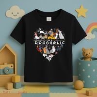 I'm A Dogaholic Dog Lover Heart Funny Trending Toddler T-Shirt thumb 3
