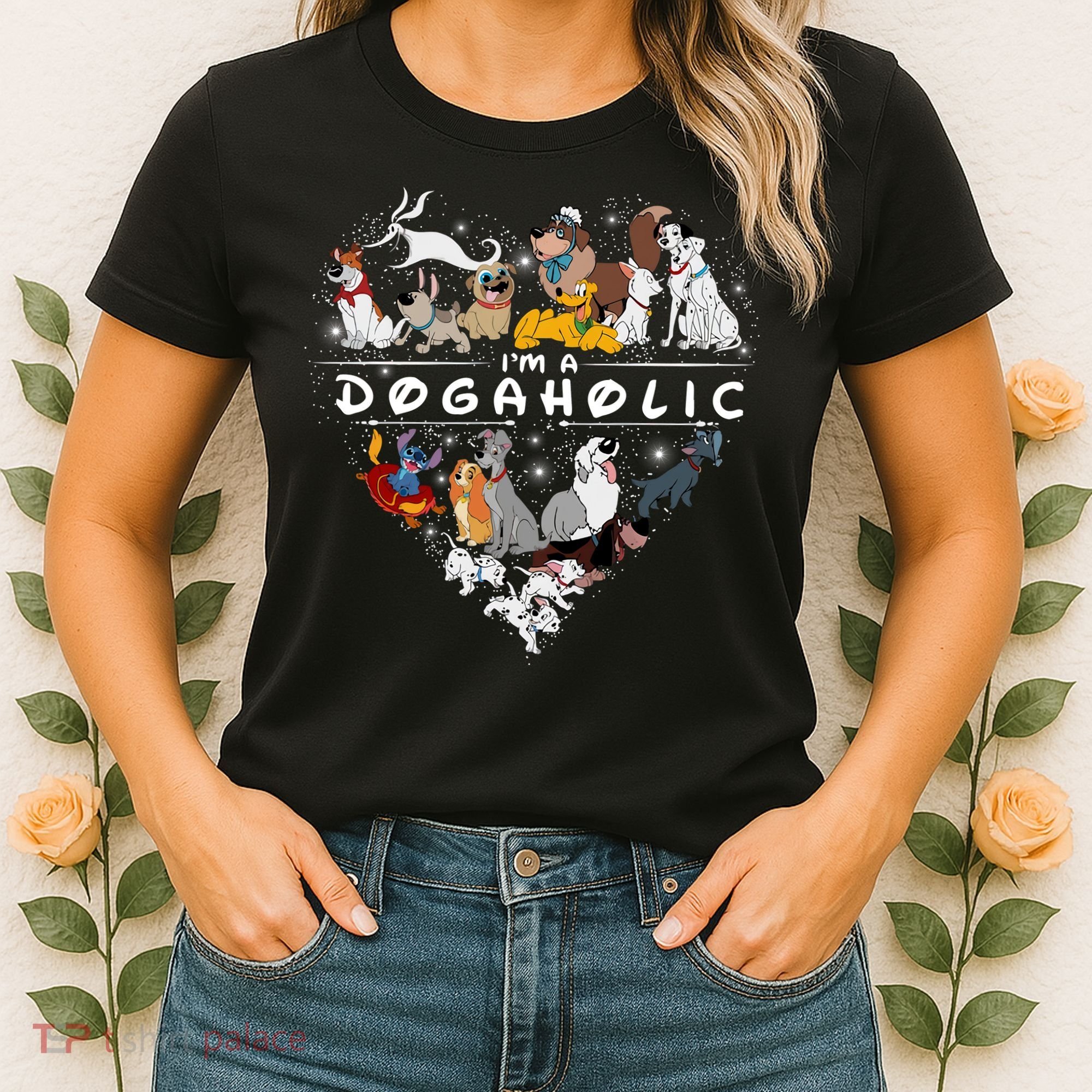 I'm A Dogaholic Dog Lover Heart Funny Trending Women's T-Shirt