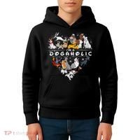 I'm A Dogaholic Dog Lover Heart Funny Trending Kids Hoodie thumb 4
