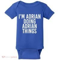 I'm Adrian Doing Adrian Things Funny Gift Idea Gift Baby Bodysuit thumb 0