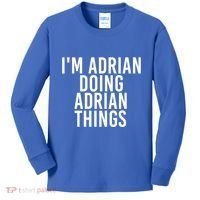 I'm Adrian Doing Adrian Things Funny Gift Idea Gift Kids Long Sleeve Shirt thumb 0