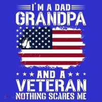IM A Dad Grandpa And A Veteran Nothing Scares Me Tumbler thumb 3