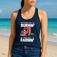 I Ain't Earnin Truck Driver Women's Tank Top thumb 2