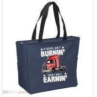I Ain't Earnin Truck Driver Tote Bag thumb 2